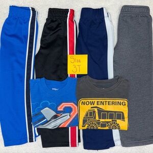 Blue and Black Sweatpants Joggers with Stripes